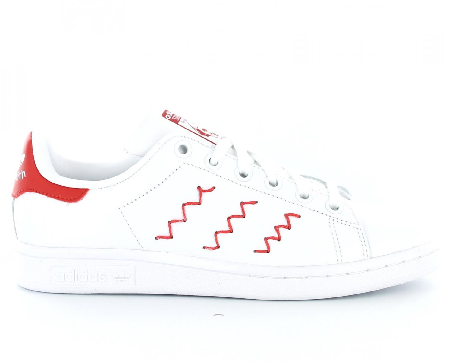 adidas stan smith zig zag rouge